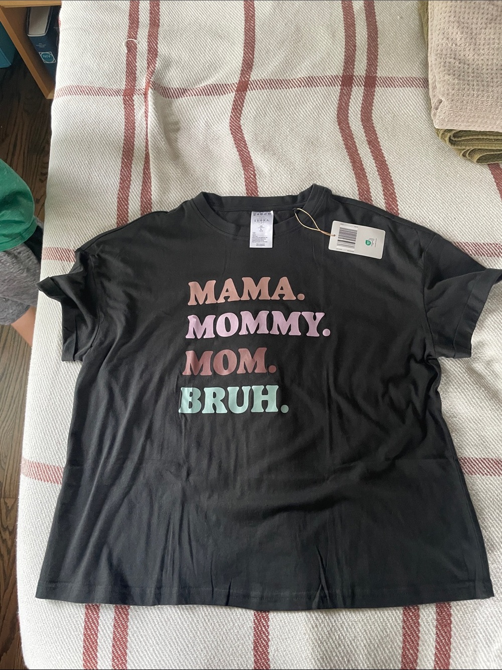 Black 'Mama. Mommy. Mom. Bruh.' Graphic Tee